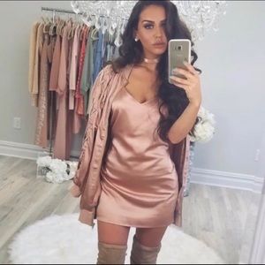 Carli Bybel Missguided Jacket Rose Gold S(4)